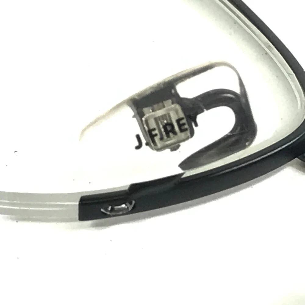 J.F. Rey Eyeglasses Frames JF2587 0050 Matte Black Orange Half Rim 54-17-140